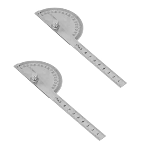 Winkel -Prospraktor, 2pcs Winkel Finder Lineal Edelstahl 180 Grad Arm Rotary Messung Lineal Metall einstellbares Allgemeines Messwerkzeug Winkel -Prospraktor, 2pcs Winkel Finder Lineal Edelstahl 180 Grad Arm Rotary Messung Lineal Metall einstellbares Allgemeines Messwerkzeug von Beufee