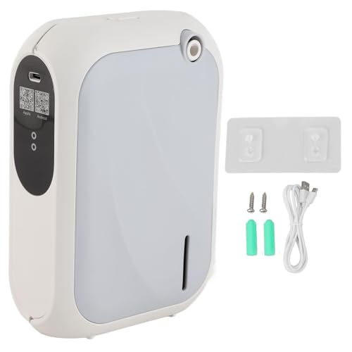XS105 200 m ³ Luftdiffusor Aromasstherapie Diffusor Timer App BT 140 ml USB wiederaufladbare Wandmontage Desktop Aromassss Luftbefeuchter mit eingebauter Batterie für das Hotel (Grau) von Beufee