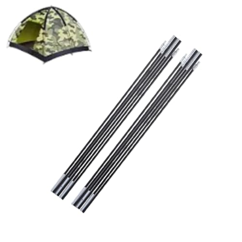 Zeltstangen, 2pcs Fiberglas Camping Zeltstangenstangen im Freien Sonnenhelfer Stangen -Markisen -Rahmen -Kit zum Wandern von Beufee