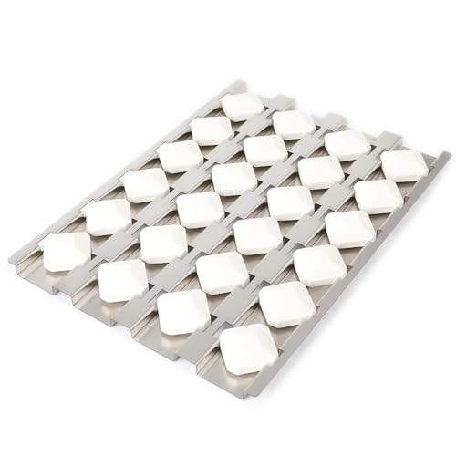 Beurbcikue Brikettblech Montage für Alfresco BBQ Grill ALX2-30 ALX2-42 ALX2-56 Ersatzteile Grillbriketts Wärmeplatte Flammbändiger mit 24 Keramikbriketts, YXU-QT-1 von Beurbcikue