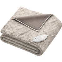 BEURER Heizdecke "HD 75 nordic taupe, elektrische Wärmedecke zum Einkuscheln" 6 Temperaturstufen, kuscheliges Material, maschinenwaschbar von Beurer