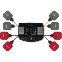 BEURER TENS-EMS-Gerät "EM 89 in 4-in-1 Funktion: TENS, EMS, Massage, Wärme" Mit 8 Elektroden für eine großflächige Anwendung auch am Rücken von Beurer