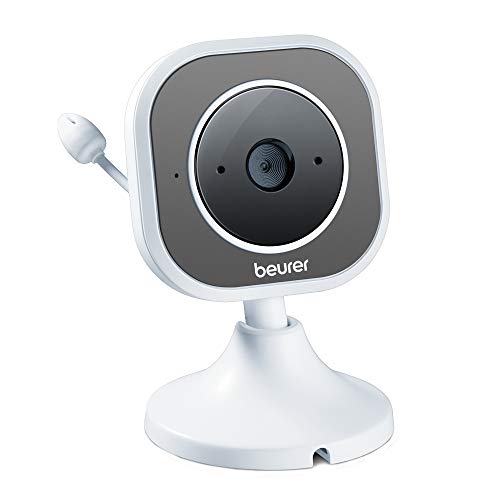 Beurer BY 110 Einzelkamera Erweiterung mit Gegensprechfunktion, Nachtsichtfunktion und Temperaturalarm, Zubehör für das BY 110 Video-Babyphone mit Kamera von Beurer