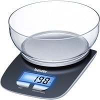 Beurer - KS25 Digitale Küchenwaage digital, mit Messschale Wägebereich (max.)=3 kg Schwarz von Beurer