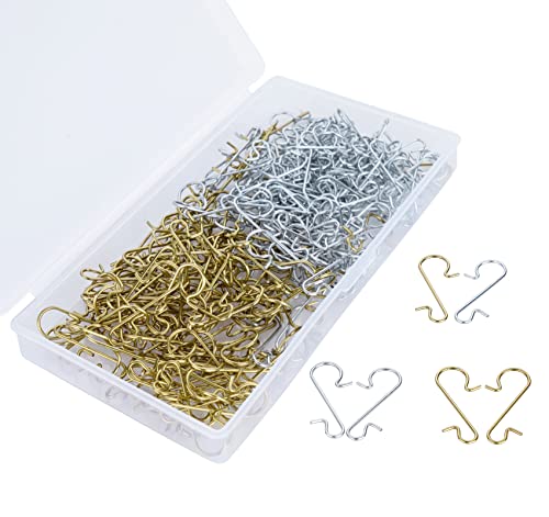 240 Kugelaufhänger Weihnachtskugel Aufhänger Weihnachtsbaumkugeln S Haken Metalldrahthaken mit Aufbewahrungsbox für Weihnachtsbaum Dekoration, Gold & Silber 240 Kugelaufhänger Weihnachtskugel Aufhänger Weihnachtsbaumkugeln S Haken Metalldrahthaken mit Aufbewahrungsbox für Weihnachtsbaum Dekoration, Gold & Silber von Beutrain