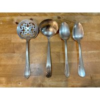 Silberplatte Servierlöffel - Mcglashan Für Eatons, Margate Von Simeon George H Rogers, Cotillion Wm A Genesee Silber von BevBakerGems