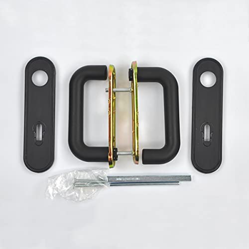 Drückergarnitur für Novoferm FS Kurzschild Kunststoff schwarz 9mm schwarz von Bever & Klophaus