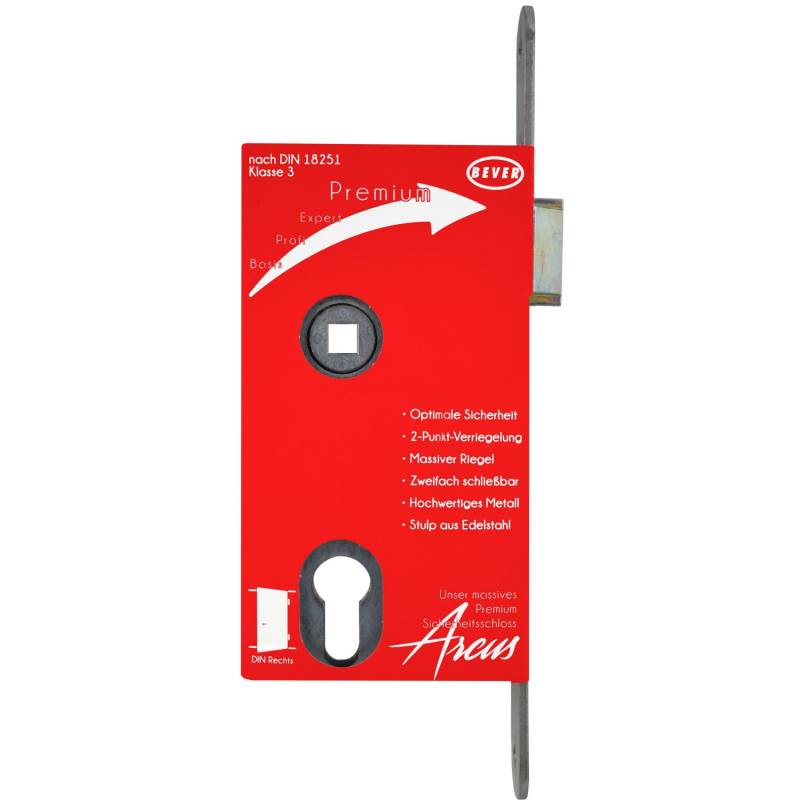 Bever Korridor-Sicherheitsschloss Arcus DIN rechts von Bever