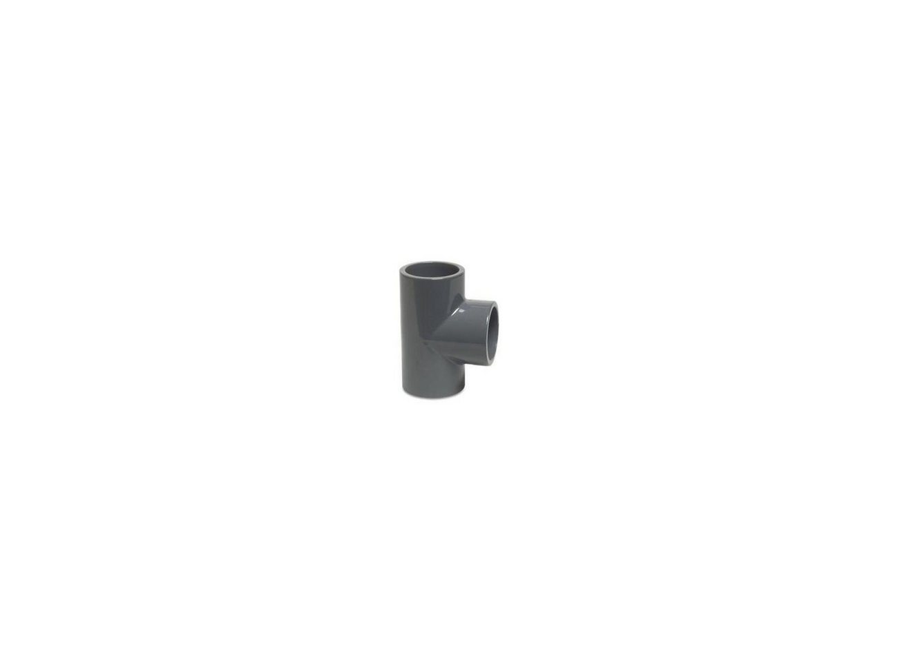 Steckfitting Bevo PVC-U T-Stück 90° 25 mm Klebemuffe 16bar Grau von Bevo
