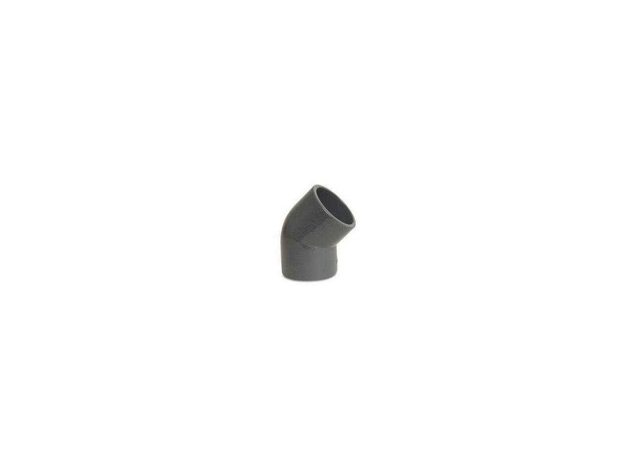 Steckfitting Bevo PVC-U Winkel 45° 40 mm Klebemuffe 16bar Grau von Bevo