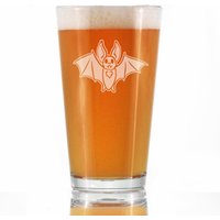 Fledermaus - Pint-Glas Für Bier Geschenke Mit Fledermaus-Thema, Grusel- Und Halloween-Dekoration Fledermaus-Liebhaber 16-Unzen-Glas von BevveeCo