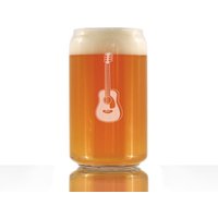 Gitarren-Bierdosenglas Geätztes Musikergeschenk, 16 Unze Gitarren-Bierdosenglas Geätztes Musikergeschenk, 16 Unze von BevveeCo