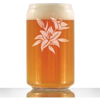 Lily - Bierdosen-Pintglas Geschenke Und Dekoration Mit Blumenmotiv Für Gärtner Blumenliebhaber 16-Unzen-Glas von BevveeCo