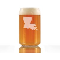 Louisiana State Outline Beer Can Pint Glas, Geätzte Geschenke Für Louisianer - 16 Oz von BevveeCo