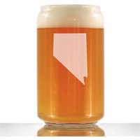 Nevada State Umriss Bierdose Pint Glas, Geätzte Geschenke Für Nevadans - 16 Oz von BevveeCo