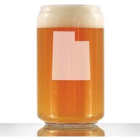 Utah State Umriss Bierdose Pint Glas, Geätzte Geschenke Für Utahns - 16 Oz von BevveeCo