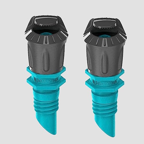 Bewässerung 2X Gardena Sprühdüse 180° Zubehör für das Micro-Drip-System 4,6 mm (3/16") Schlauch Adapter (2X Sprühdüse 180°) von Bewässerung