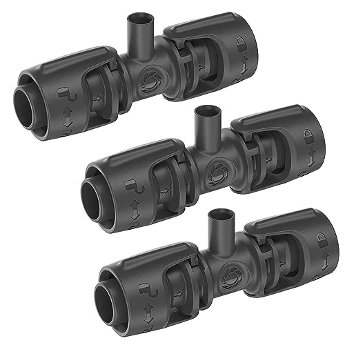 Bewässerung Gardena T-Stück für Sprühdüse 13mm Verteiler Schlauch Adapter (3X T- Stück für Sprühdüse 13mm) von Bewässerung