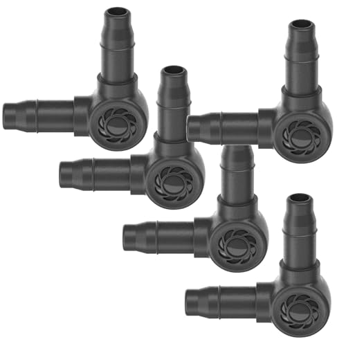 Bewässerung Zubehör für das Gardena Micro-Drip-System 4,6 mm (3/16") L Stück Verteiler Schlauch Adapter (5X L-Stück 4,6mm) von Bewässerung
