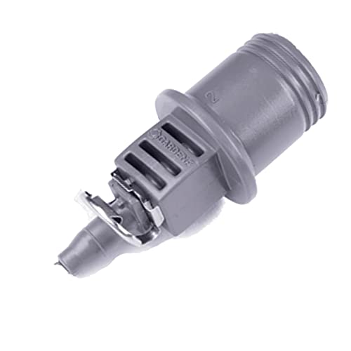 Bewässerung Zubehör für das Gardena Micro-Drip-System Reduzierstück für das Basisgerät 13mm auf 4,6mm Verteiler Schlauch Adapter (Reduzierstück 13mm auf 4,6mm), Grau von Bewässerung
