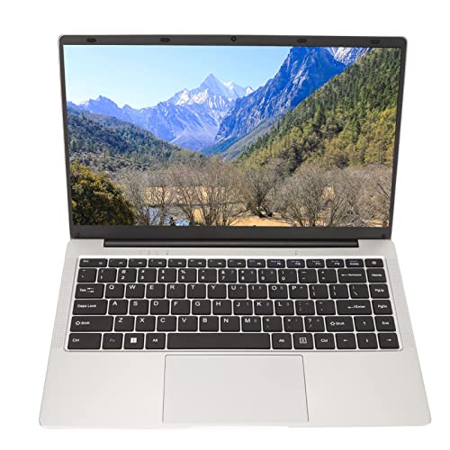 14 Zoll Laptop, Tragbarer Laptop 10 Business Laptop mit 10 Quad Core Vier Thread, 1920 X 1080 FHD Großbildschirm, 6000 MAh Akku, LPDDR4 6 GB Geschenk für Familie, Freunde, von Bewinner