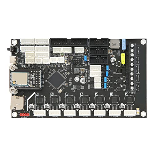 3D Drucker Controller, E3 V2.4 Steuerplatine für Ender 3 Motherboard Silent Board mit 7 Wege TMC2209 UART Stepper Treiber, Basierend auf SAME54P20, 3D von Bewinner