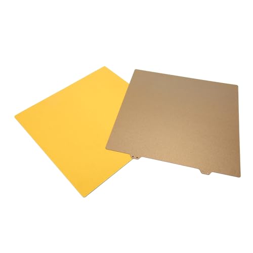 3D-Drucker-PET-PEI-Bauplatte, 3D-Drucker-Bauoberfläche für Ender 5 Plus, 377 X 370 Mm, Glatte PET-gefrostete PEIDouble Sided Hot Bed Steel Plate für Ender 5 Plus (Stahlplatte und von Bewinner