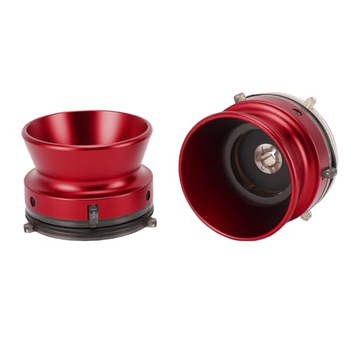 Bewinner 1 Paar NAB Rollen -Hub -Adapter, NAB -Hub -Adapter Aluminiumlegierung 1/4 10 Zoll Universal Ladegerät mit Sperre für Rollen zu Rollenkapitalrekorder Fitstader B67 (Rot) von Bewinner