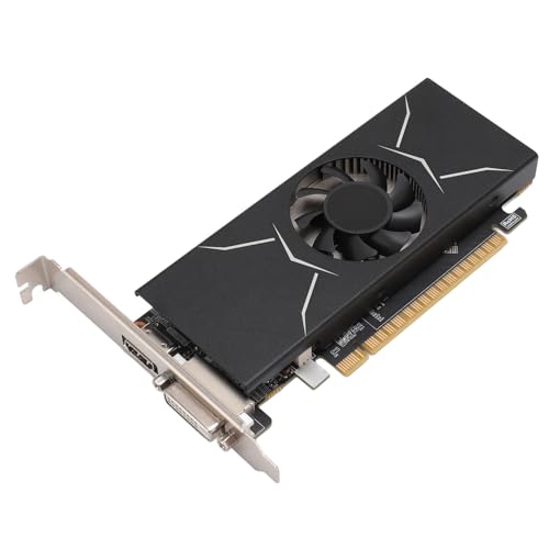 Bewinner 1050Ti Gaming-Grafikkarte, 4 GB GDDR5 128-Bit-Computer-GPU-Grafikkarte, HDMI-DVI-D-Ausgang, PCI Express 3.0 mit Dual-Lüfter, PC-Grafikkarte für Büro und Gaming von Bewinner