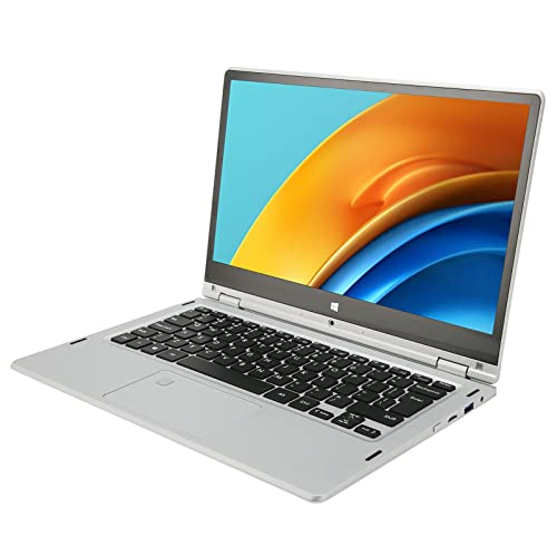 Bewinner 13,3-Zoll-2-in-1-Laptop für Windows 11, 16 GB 256 GB Laptop-Computer mit Touchscreen, Dualband-WLAN, Fingerabdruck-Entsperrungs-Laptop für das von Bewinner