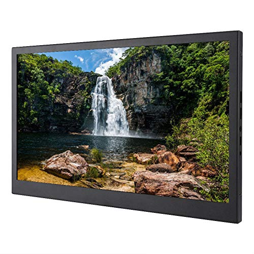 Bewinner 13,3 Zoll Videodisplay, 1080P 1920 * 1080 IPS HDR Vollbilddisplay, Ultraflaches Tragbares 2 * HDMI Bildschirmdisplay mit Halterung für Raspberry Pie Series von Bewinner