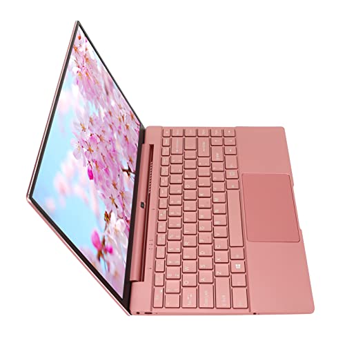 Bewinner 14 Zoll Laptop, 11 Laptop Pink LPDDR4 12GB für N5095CPU mit 2K IPS Display, Eingebautes Mikrofon mit Hintergrundbeleuchteter Tastatur und Trackpad, Geschenk für Familie, (12+1 von Bewinner