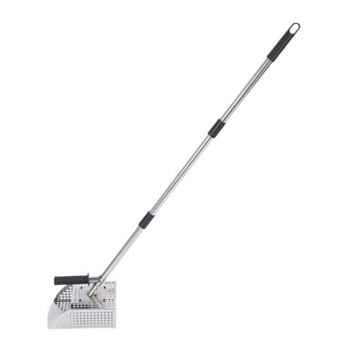 Bewinner 2 In1 Sandschaufel mit Abnehmbarem Griff, Edelstahl -Strandschaufel, 7 Mm Abflusslöcher für Metalldetekten, Goldbewertung, Unterwassergebrauch von Bewinner