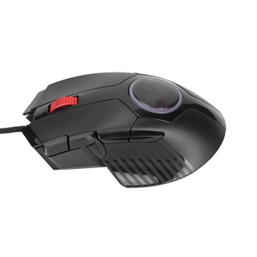 Bewinner 2022 Neue Kabelgebundene Gaming Maus mit 8 Tasten, RGB LED Hintergrundbeleuchtung, 800 Bis 7200 Regelbare DPI, Ergonomische Computermaus oder Win/PC/Laptop Gamer (Black) von Bewinner