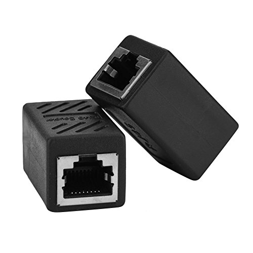 Bewinner 2PCS RJ45-Netzwerk-LAN-Adapterkoppler, Buchse auf Buchse, Leicht und Klein, Stabile Übertragung, Platzsparend, für Ethernet-Netzwerk-Extender von Bewinner