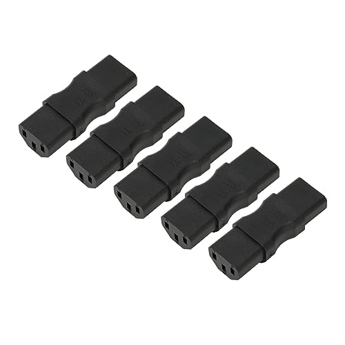 Bewinner 5PCS IEC320 C13 auf C13 Netzteil, 2500W Buchse auf Buchse Verlängerungskabel Adapter Stecker für Laptop UPS Sockel PDU Chassis von Bewinner