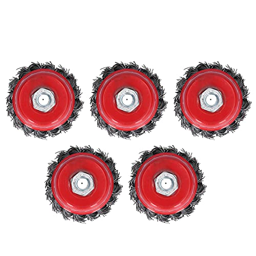 Bewinner 5Stück Stahldrahtbürsten-Kit, M10 Gewinde 65mm Schleifmaschinenaufsatz für Rostentfernung, Polieren, Entgraten auf Metall, Holz, Gärten, Industrie Bewinner 5Stück Stahldrahtbürsten-Kit, M10 Gewinde 65mm Schleifmaschinenaufsatz für Rostentfernung, Polieren, Entgraten auf Metall, Holz, Gärten, Industrie von Bewinner