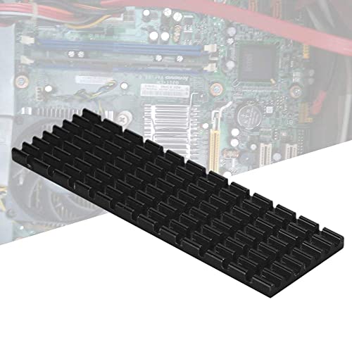 70x22x3mm SSD-Kühlkörper für M.2 PCIe SSD 2280 Aluminium Kühlrippe effektive Wärmeabfuhr Schutz vor Überhitzung für PC Laptop Computer Schwarz von Bewinner