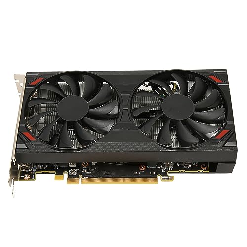 Bewinner 8 GB GDDR6-Gaming-Grafikkarte, 128 Bit, 1717 MHz GPU-Takt, 1750 MHz Speichertakt, Zwei Lüfter, Geräuscharm, PCI Express 2.0, mit 3 Ausgangsschnittstellen, für PC (RX5500XT 8G DDR6) von Bewinner