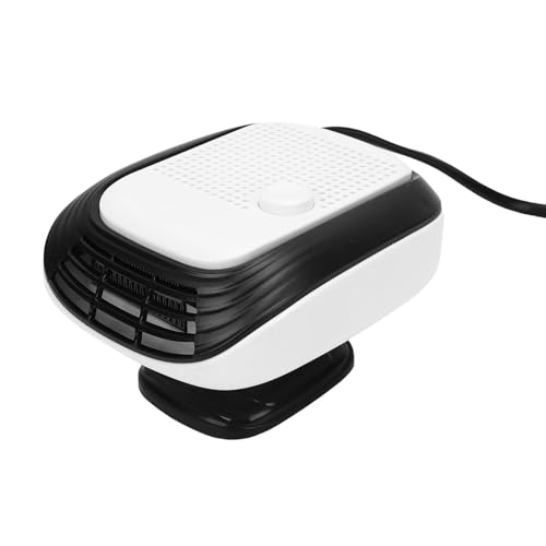 Bewinner Autoheizung 120W, Tragbarer Deffroster Defogger Schnelles Erhitzen, 360 ° Rotatable Verstellbare Autosäureheizung für Windschutzscheibe Frost Nebel Fahrzeug SUV SUV -LKW (Schwarz und weiß) von Bewinner