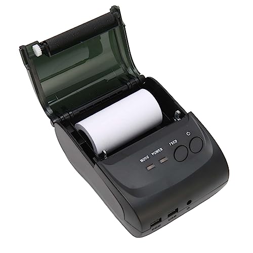 Bewinner Bluetooth-Belegdrucker, Tragbarer 58-mm-Thermo-Pos-Drucker, Kleiner USB-Direktdrucker mit BT4.0, Mobiler Kabelloser Thermodrucker für den Restaurantverkauf Im von Bewinner