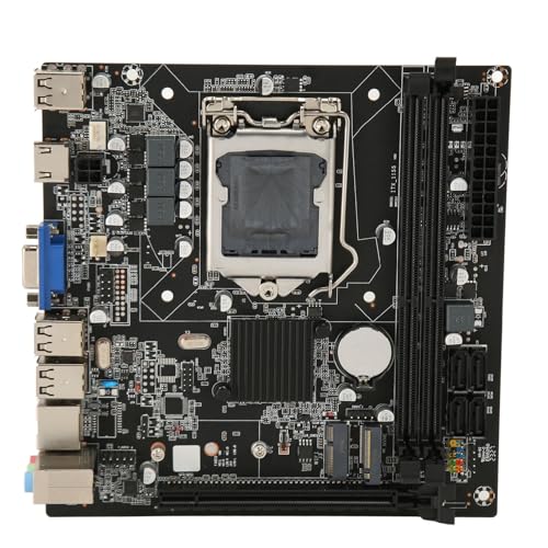 Bewinner DDR3-Motherboard, Umfangreiche Schnittstellen, HD-Ausgang, Mehrphasige Stromversorgung mit 2 DDR3-Speichersteckplätzen für Core i7-, i5- und I3-Prozessoren von Bewinner