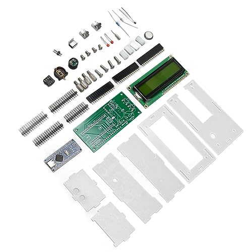 Bewinner DIY-Digitaluhr-Kits für Studenten und Heimwerker, LCD-Elektronik-Wecker-Lötprojekt-Kit für das Erlernen der Elektronik-Lötpraxis Im Schulanfang von Bewinner