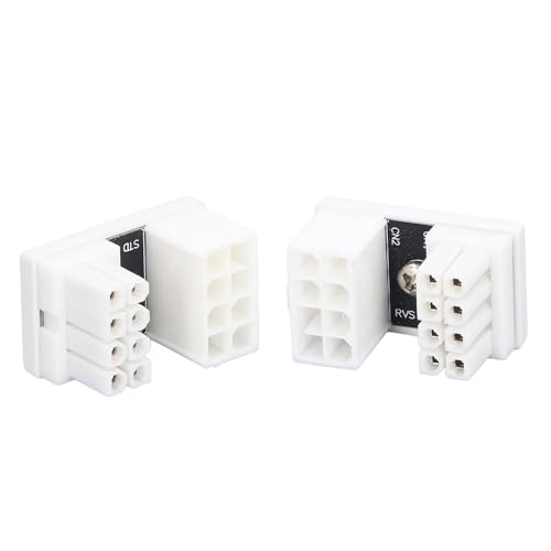 Bewinner GPU 180-Grad-Winkel-Netzteil, PCIE 8-poliger GPU-U-Turn-Netzteil, Buchse auf Stecker, für Desktop-Grafikkarte von Bewinner