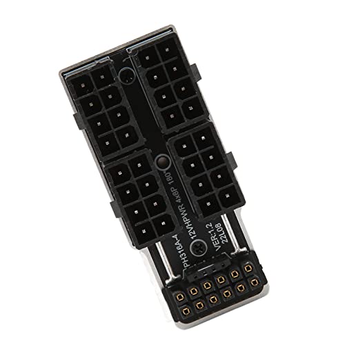Bewinner GPU PCIe Connector Adapter Breakout Board, GPU VGA PCIe 8 Pin 180 Grad Winkel Stecker Power Adapter Board, 4x8P auf 12VHPWR 12P Plus 4P ATX3.0 PCIe 5.0 GPU PCIe Connector (PH316 48 Weiß) von Bewinner