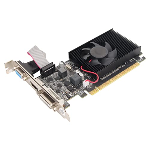 Bewinner GT210-Grafikkarte, 64-Bit-589-MHz-1-GB-DDR3-Grafikkarte, PCI Express 2.0, DirectX10.1-PC-Grafikkarte, DVI-VGA-HDMI-Low-Profile-Grafikkarte mit Lüfter Bewinner GT210-Grafikkarte, 64-Bit-589-MHz-1-GB-DDR3-Grafikkarte, PCI Express 2.0, DirectX10.1-PC-Grafikkarte, DVI-VGA-HDMI-Low-Profile-Grafikkarte mit Lüfter von Bewinner