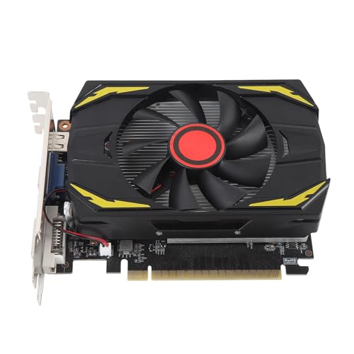 Bewinner GTX750TI -PC -Grafikkarte, 4 GB DDR5 128 -Bit -Gaming -Grafikkarte Unterstützung DVI VGA HDMI, PCI Express 2.0 16x, Computer -Grafikkartes mit Lüfter für PC von Bewinner