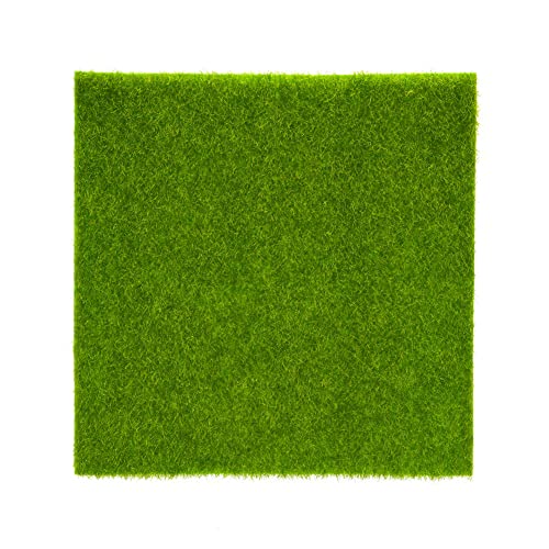 Bewinner Green Kunstrasen Rasenteppich Blaze für Garten Kunstrasen Matte Rasen Garten Micro Landschaft Ornament Wohnkultur für Kinder- und Tierzimmer(30 x 30cm) von Bewinner