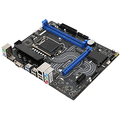 Bewinner H410M Micro‑ATX-Motherboard, USB2.0/3.0 M.2 VGA-Computer-Motherboard, Dual-Channel-DDR4-Speicher PCIE X16/PCIE 1X-Steckplätze, von Bewinner