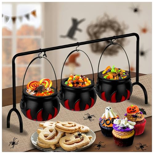 Halloween Deko Aesthetic – Hexenkessel Servierset, Gruseliger Schwarzer Hocus Pocus Süßigkeitseimer Kessel aus Schwarzem Kunststoff für den Tisch zu Hause Im Innenbereich Halloween Deko Aesthetic – Hexenkessel Servierset, Gruseliger Schwarzer Hocus Pocus Süßigkeitseimer Kessel aus Schwarzem Kunststoff für den Tisch zu Hause Im Innenbereich von Bewinner